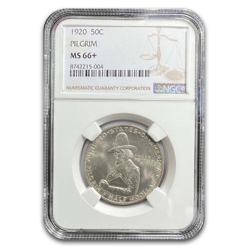 1920 Pilgrim Tercentenary Half Dollar MS-66+ NGC