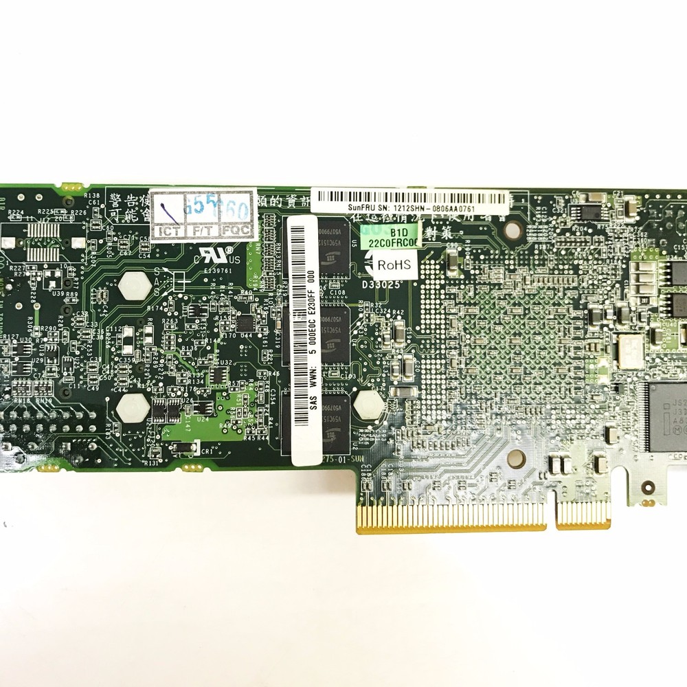 Sun 375-3536 8 Port PCI-E SAS Server Raid Controller Card