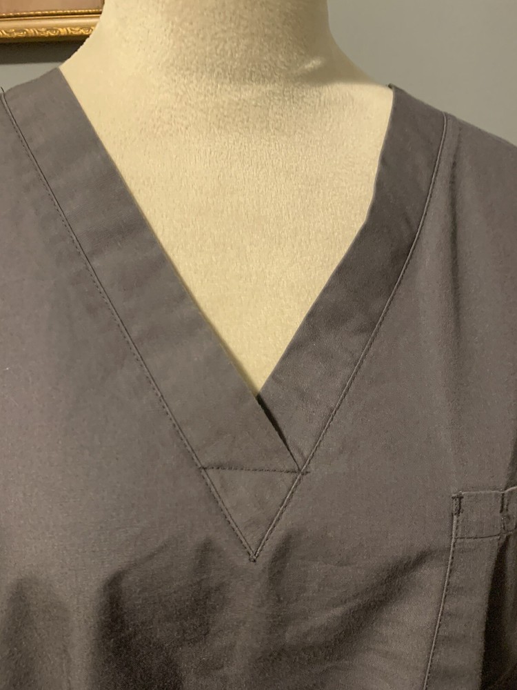 Dagacci Unisex Scrub Top Gray Size Large