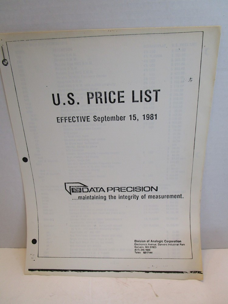 DATA PRECISION Model 5740 Multifunction Frequency Counter 100MHz *SEE VIDEO*
