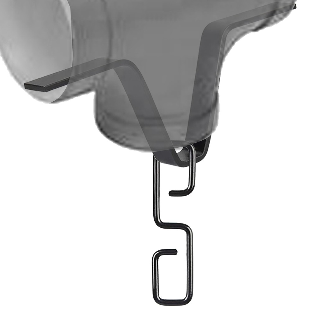 Rain Chain Gutter Adapter V-Shaped Rain Chain Adapter With S-shaped Hook Black