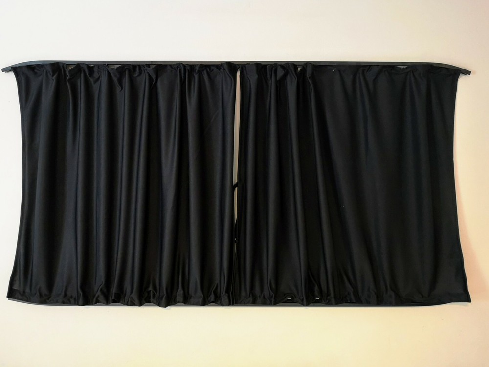 ⭐⭐⭐ Fiat Ducato Blackout Curtain BARN DOORS BLACK ⭐⭐⭐