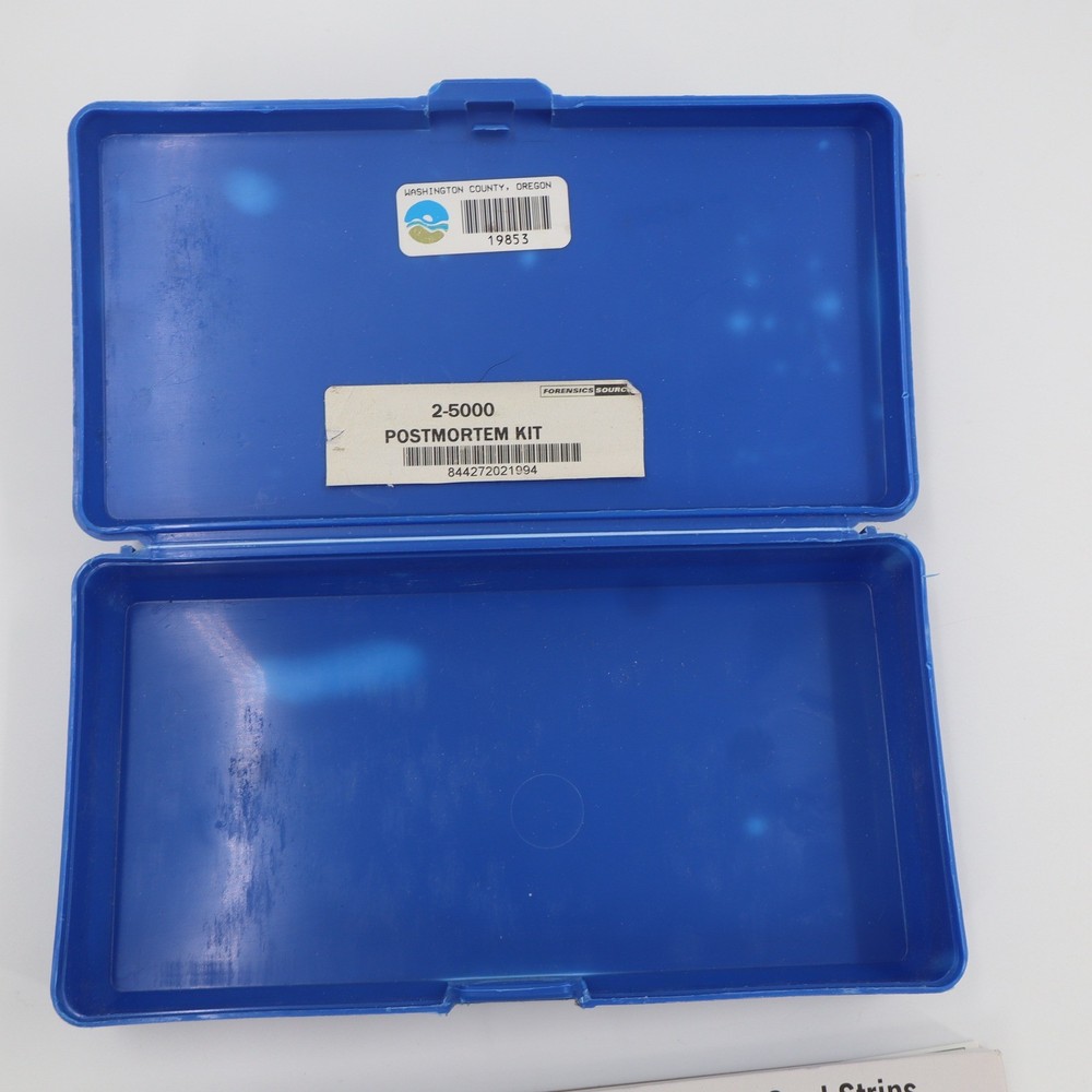 Lightning Powder 2-5000 Postmortem Fingerprint Kit Forensic Science Blue Case