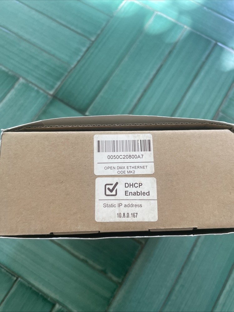 Enttec ODE MK2 DMX Ethernet Gateway