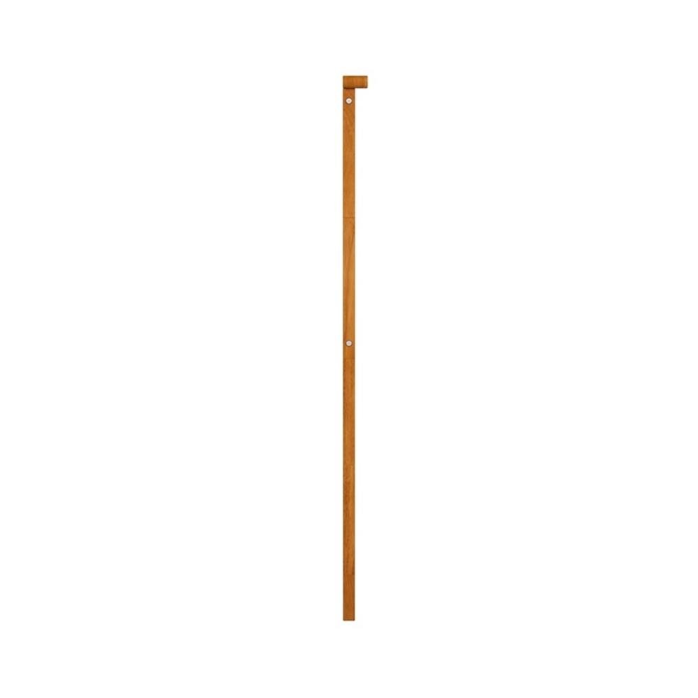 Pemberly Row Full Contemporary Solid Wood Panel Headboard in Light Toffee