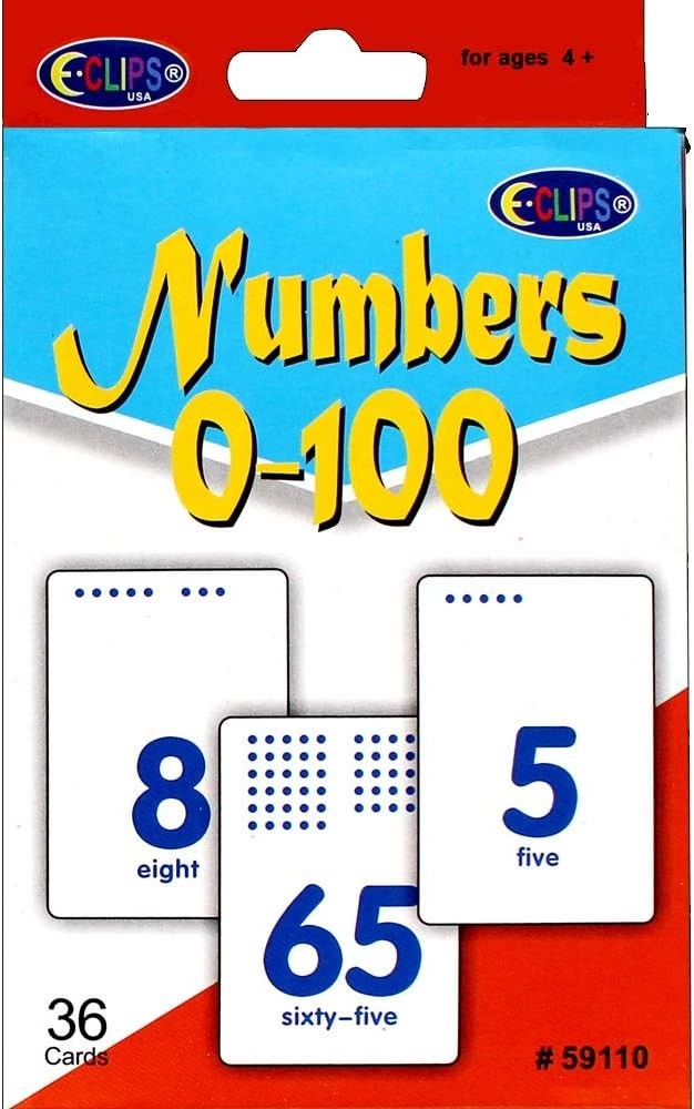 ECLIPS FLASH CARDS NUMBERS 3PK