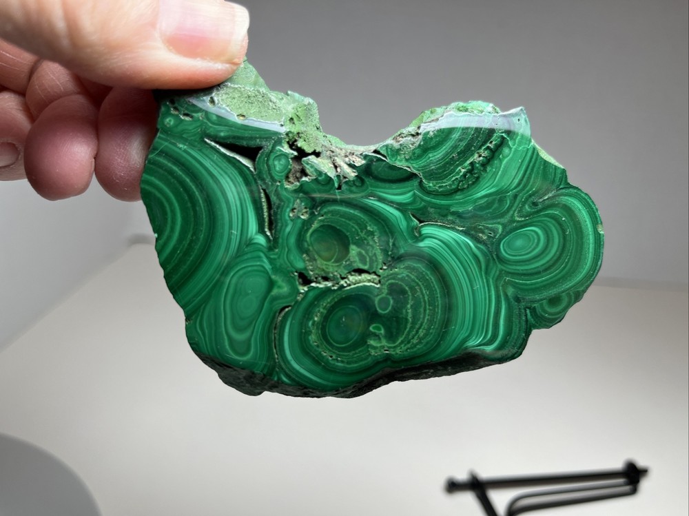 Malachite Slab With Stand