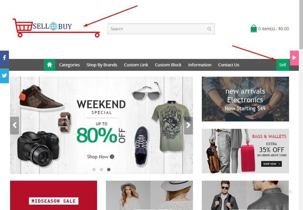 Full featured Multi-Purpose Multi Vendor eCommerce Web​ Free hosting+setup