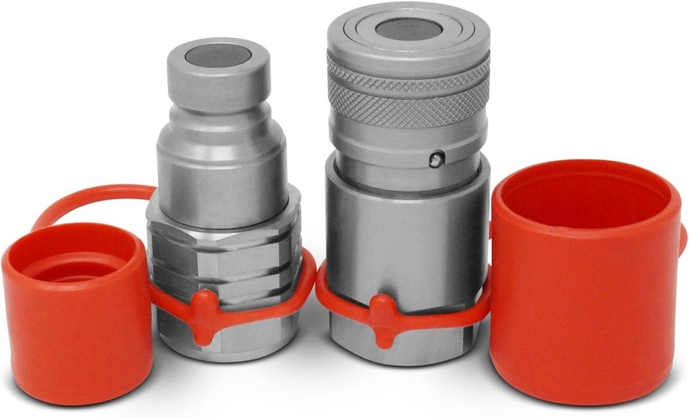 Summit Hydraulics 3/4" NPT Skid Steer Flat Face Hydraulic Quick Connect