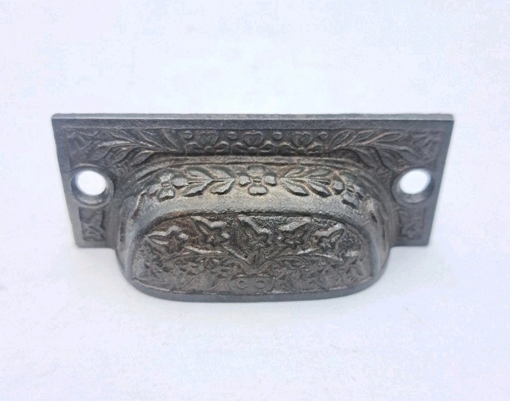 Antique/Vintage Bin Pull Apothecary Drawer Pull Handle Cast Iron Hardware