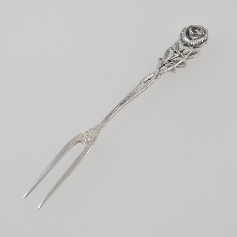 Presentation Fork Antiko 100 Silver - Hildesheimer Rose - Small Fork