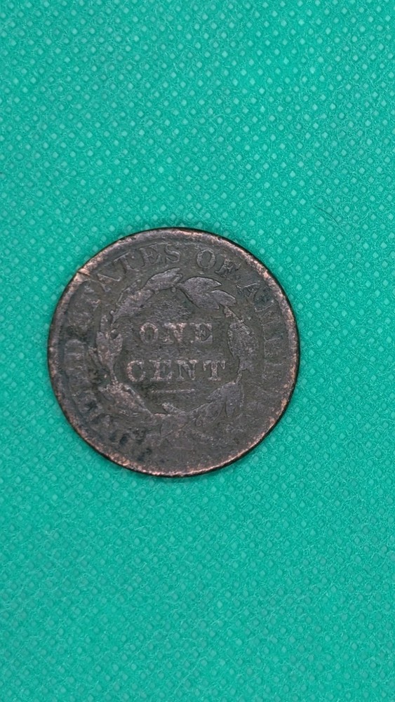 1850 Large One Cent Copper Penny