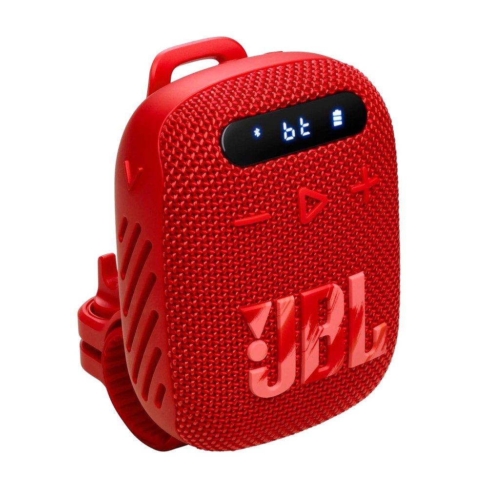 JBL Wind 3 FM Bluetooth Handlebar Speaker (Red)
