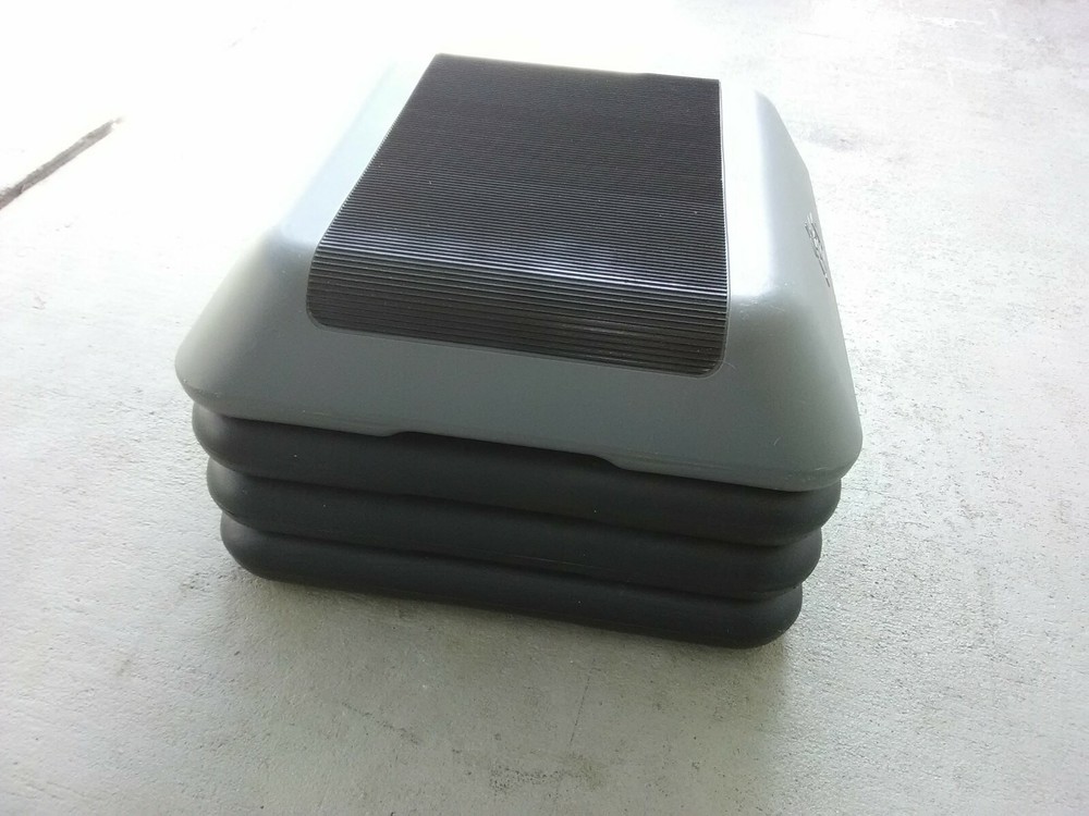 The Step Original Aerobics Platform 16” Stepper with 3 Risers