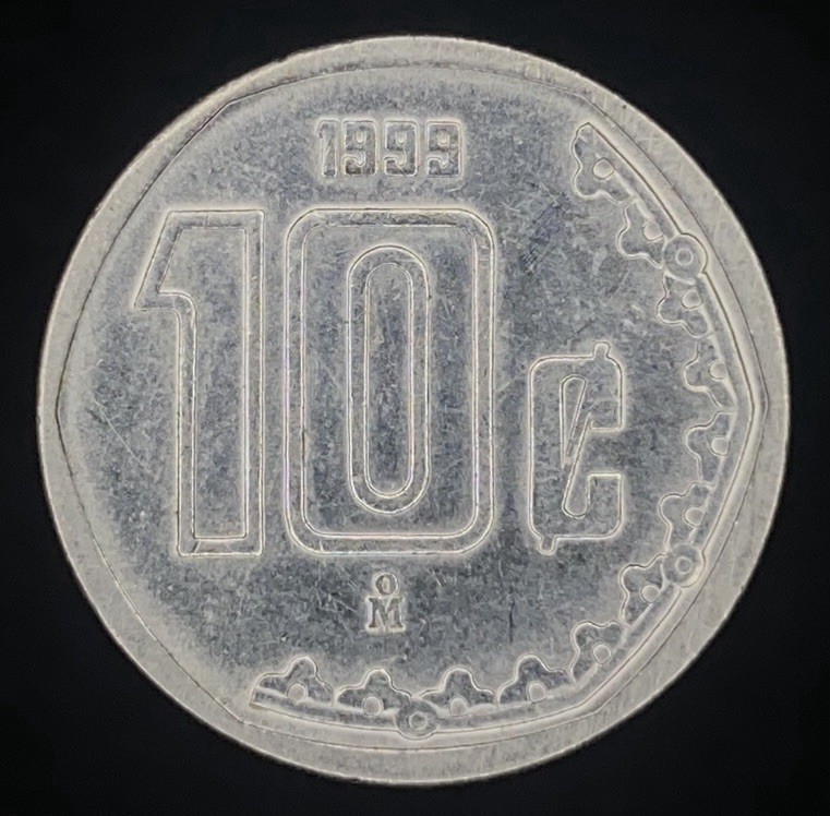 1999 Mexico 10 Centavos