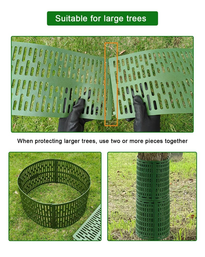 8 PCS Small Tree Trunk Bark Protector Guard Breathable Wildlife Protection