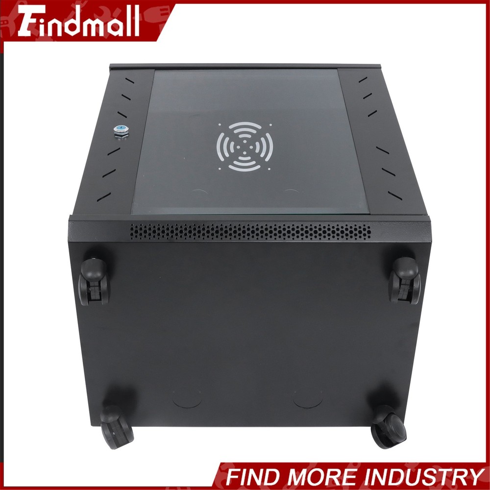 Findmall 12U Wall Mount Network Server Rack Cabinet Enclosure 15.5'' Deep