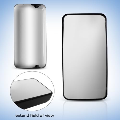 Rear View Main Door Mirror,Upper Flat Mirror,Left Driver and Right Pair Chrome