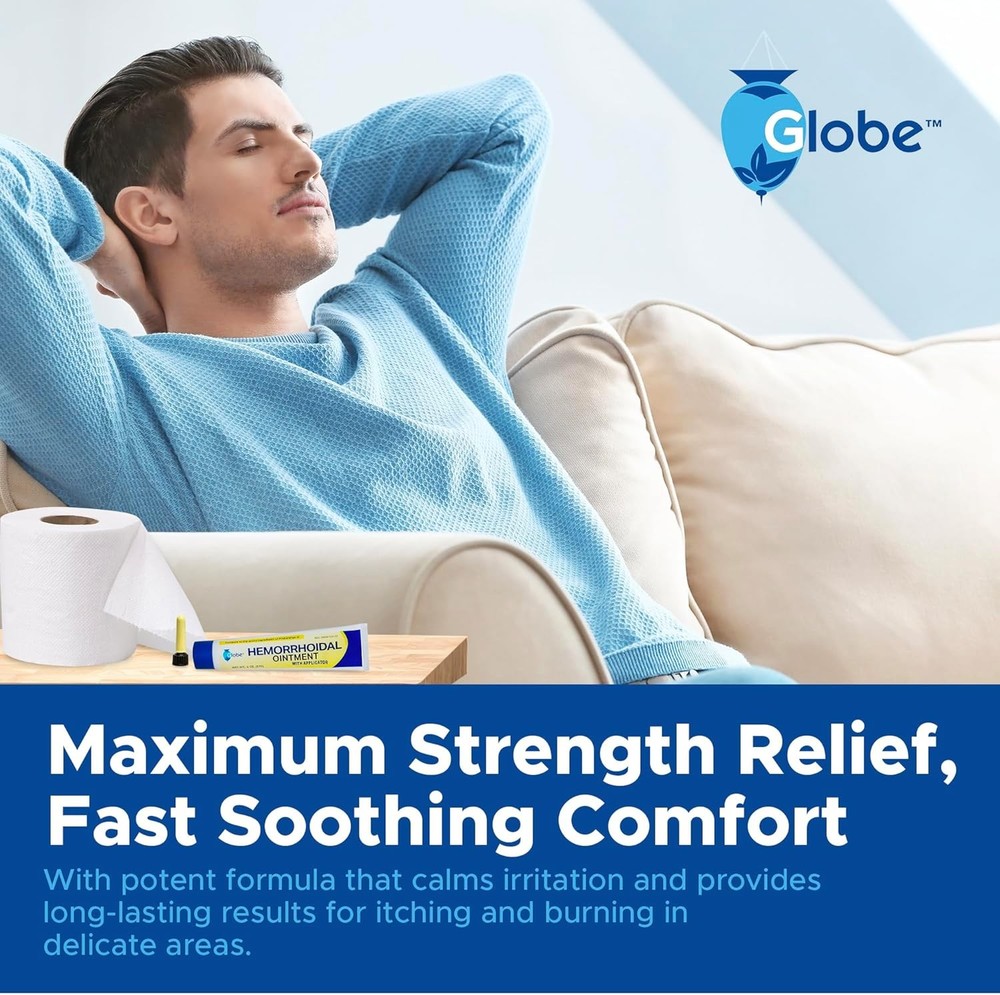 Hemorrhoidal Ointment - Maximum Strength - for Burning Itching Discomfort 2oz