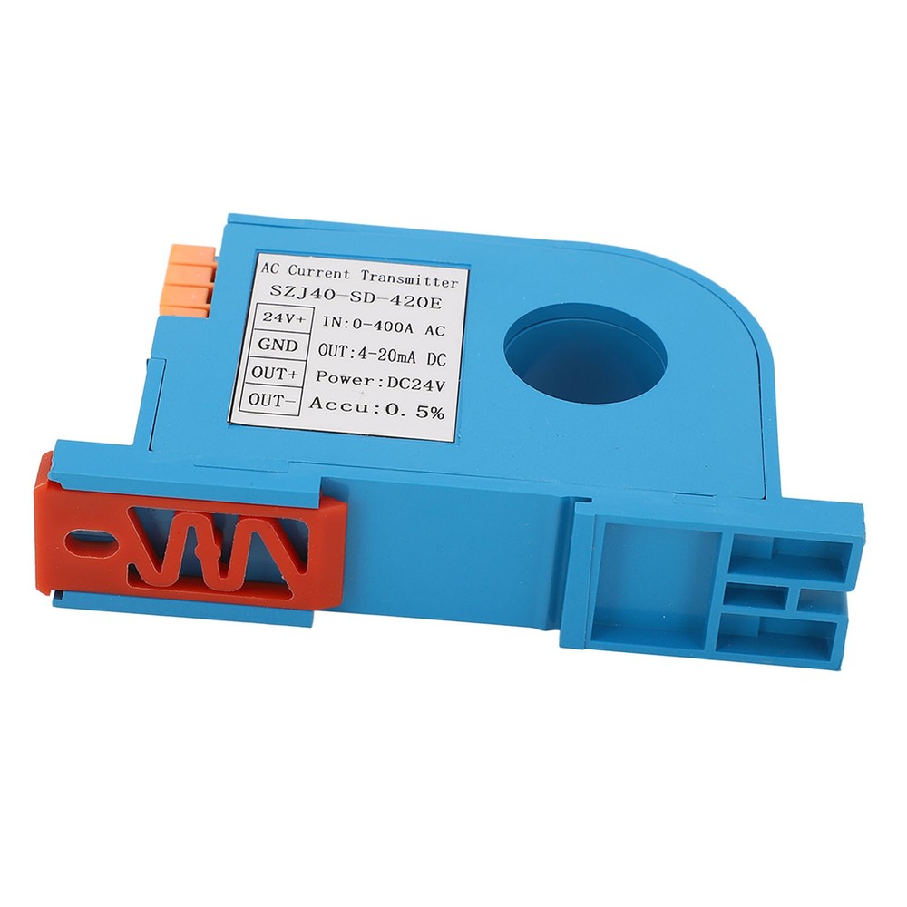 AC Current Transmitter 4‑20mA Output Single Phase AC Current Transducer Sensor