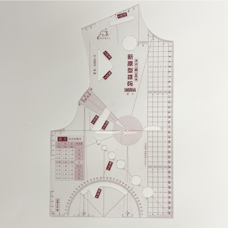 Clothing Ruler Templates Sewing Ruler Clothing Pattern Making Measuring Tool