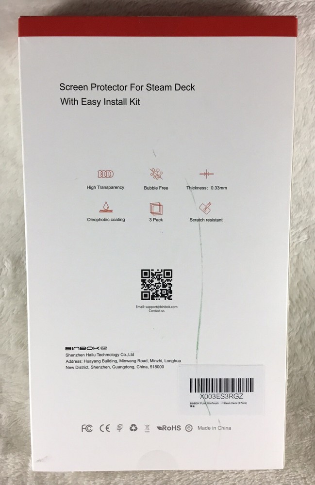 BINBOK PLAY OneTouch Steam Deck Screen Protector Easy Installation Kit (3 Pack)