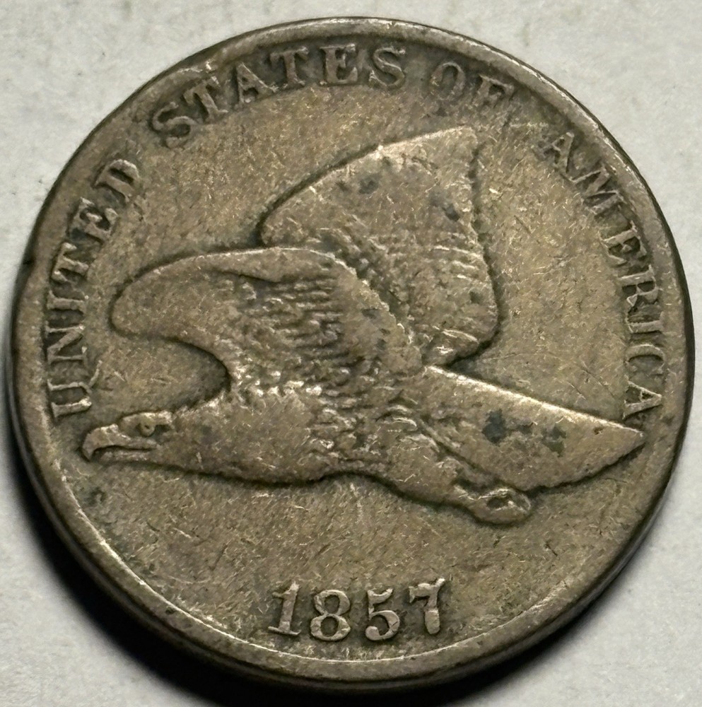1857 Flying Eagle Cent — Circulated 🔥 Nice Type Example