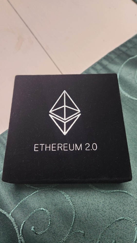 Ethereum Coin Silver Tone