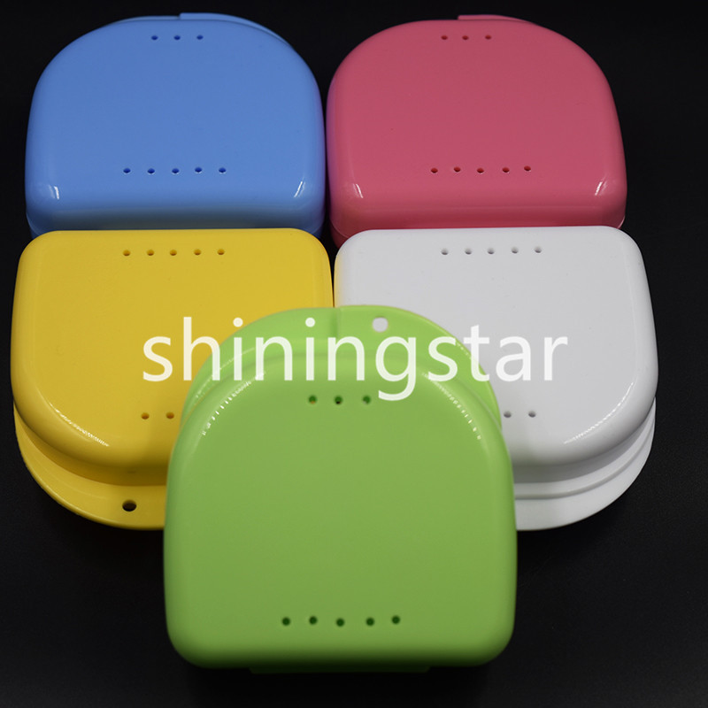 1 Pc Dental Orthodontic Denture Storage Mouthguard Container Case Box Retainer