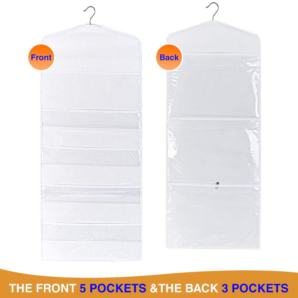 Hanging Double Sided Gift Bag Storage Organizer with Multiple Front and Back ...