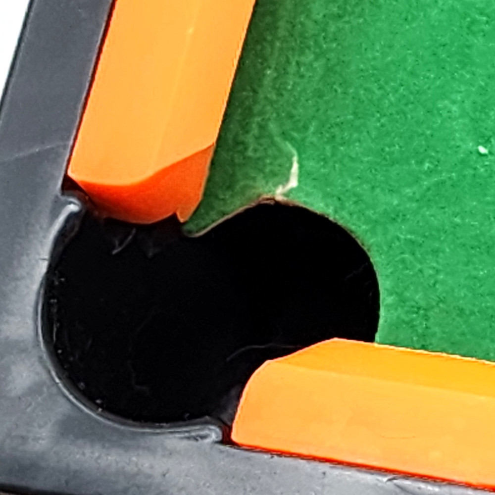 Vintage Kids Mini tabletop Pool table (One broken stick)