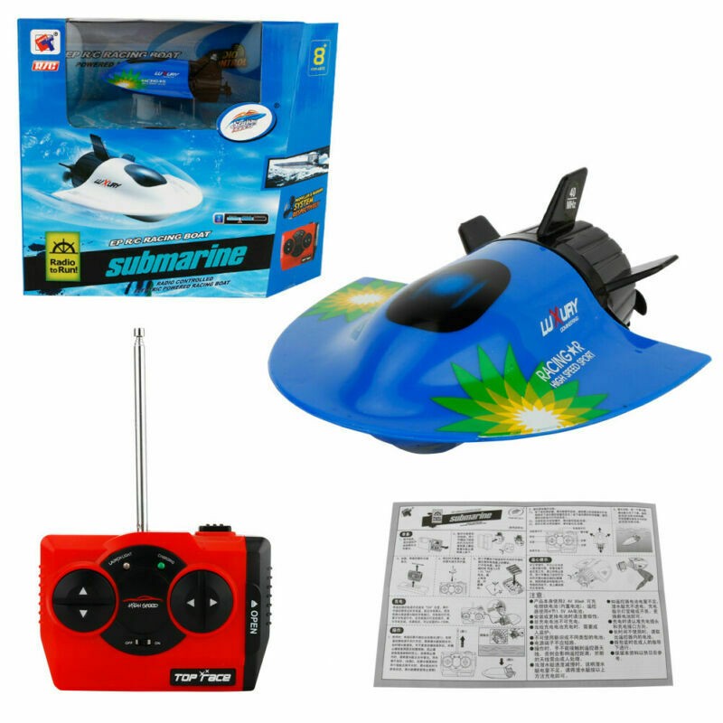 Underwater Model Boat Toy Remote Control Submarine Devil Fish Sightseeing Boat.