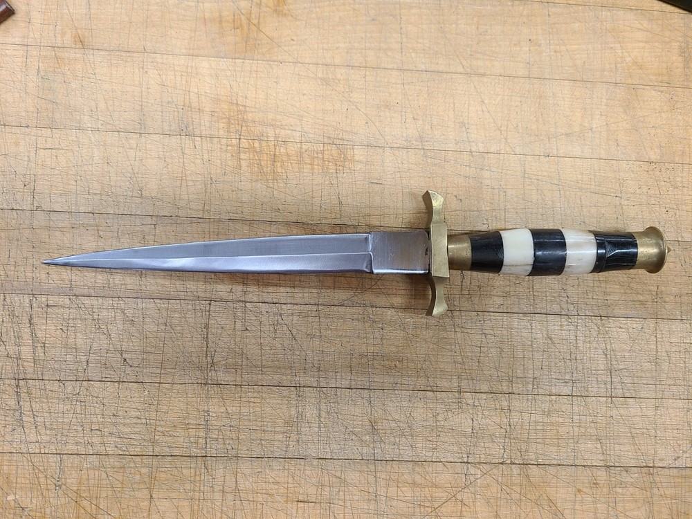 Renaissance Dagger ~ BRASS and BONE HANDLE