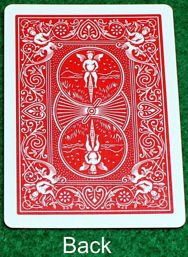 Tree #2, Bicycle Printed Gaff Card, Red
