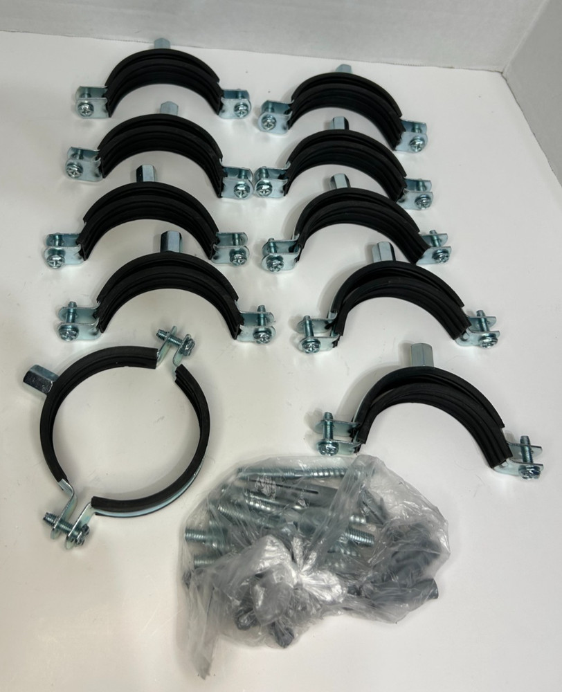 10 PACK 2-1/2"(64mm) Adjustable Pipe Bracket Clamp, Wall Ceiling Mount Support