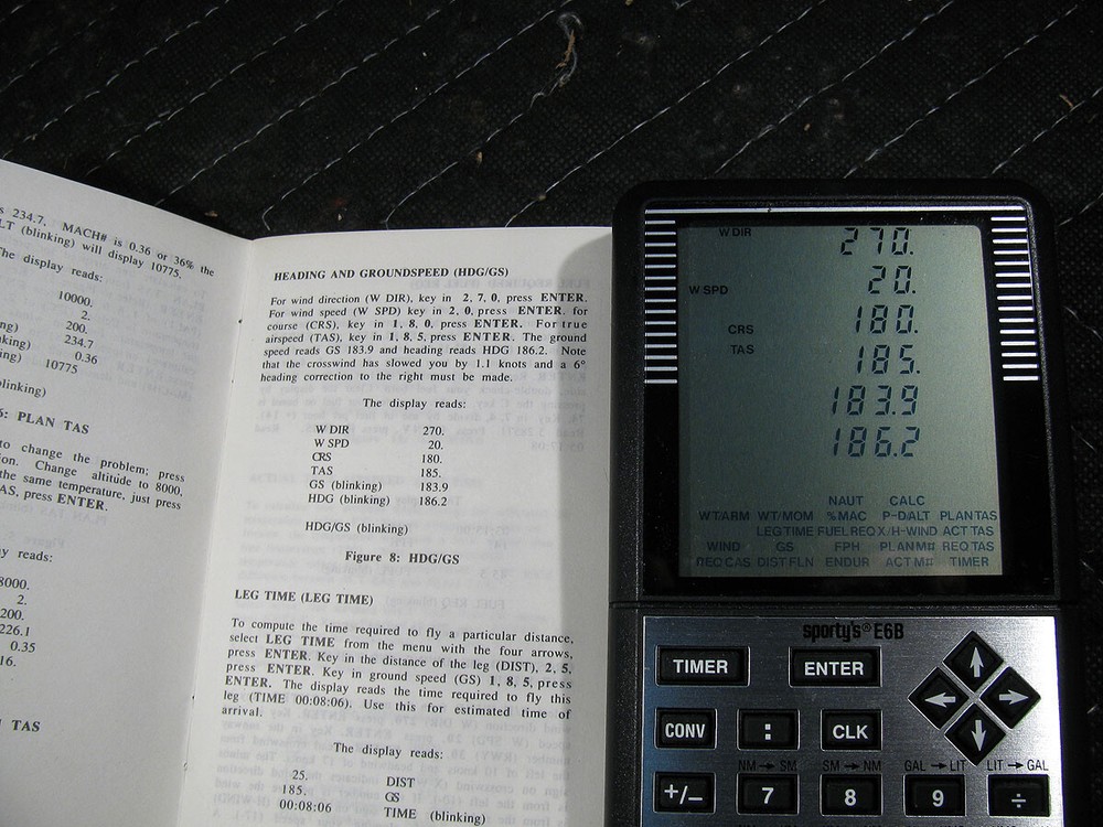 Sportys E6B Electronic Flight Computer With Soft Case And Manual