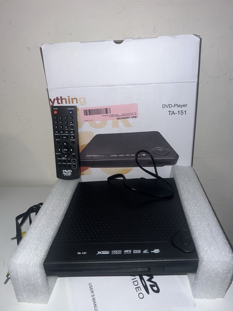 DVD Player TA-151 Disk Read, USB Port, … Open Box