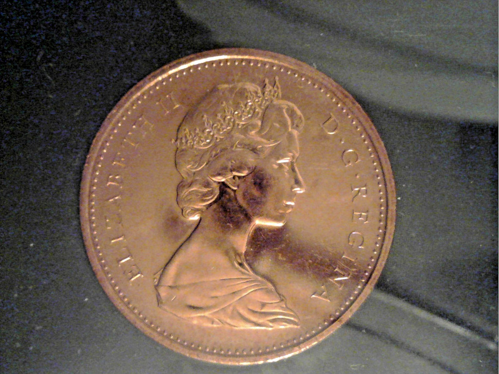 1967 Canada PL One Cent Coin