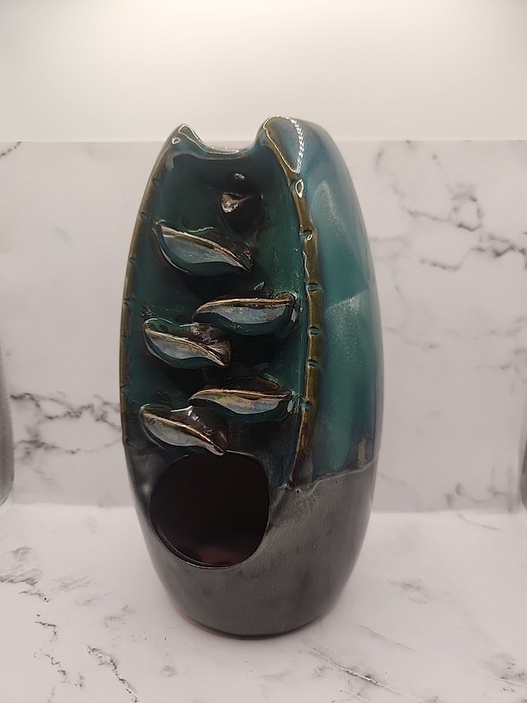 Cascade Incense Burner Waterfall Ceramic Yoga