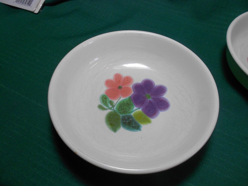 Franciscan Earthenware 2 Soup Cereal Bowls Floral