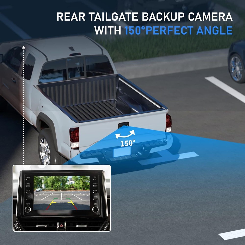 For 2009 2010 Dodge 2011-17 Ram 1500 2500 3500 EOA Tailgate Handle Backup Camera