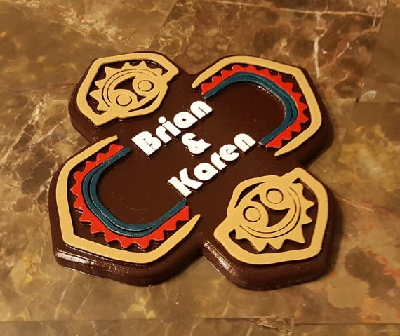 Personalized Polynesian Themed Couple's Name Sign/Plaque!!!