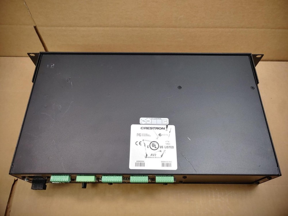 Crestron AV2 Audio Video Control Processor w/ C2ENET-2 & Rack-Ears ✔✔✔