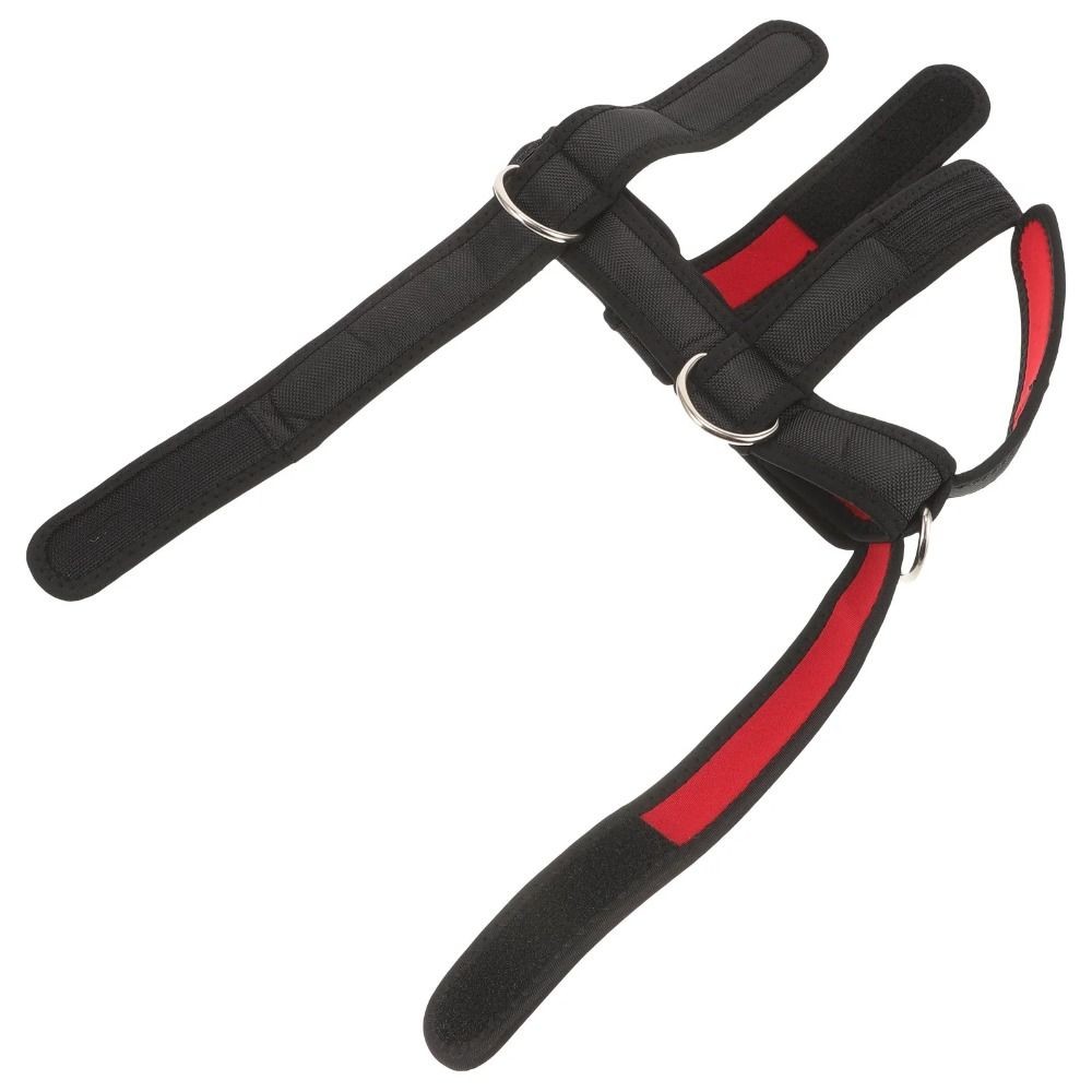 Black Head Training Harness Adjustable Neck Strength Training Strap Outdoor