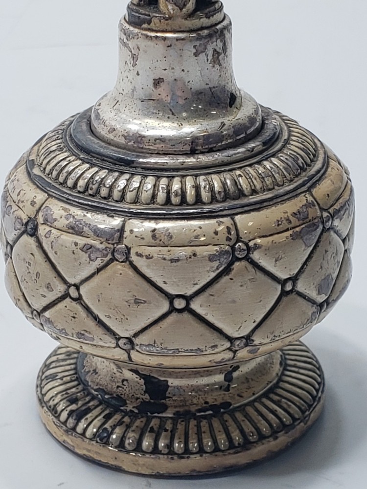 Vintage 1950’s Mid-Century Ronson Gloria Quilted Pattern Table Lighter Untested