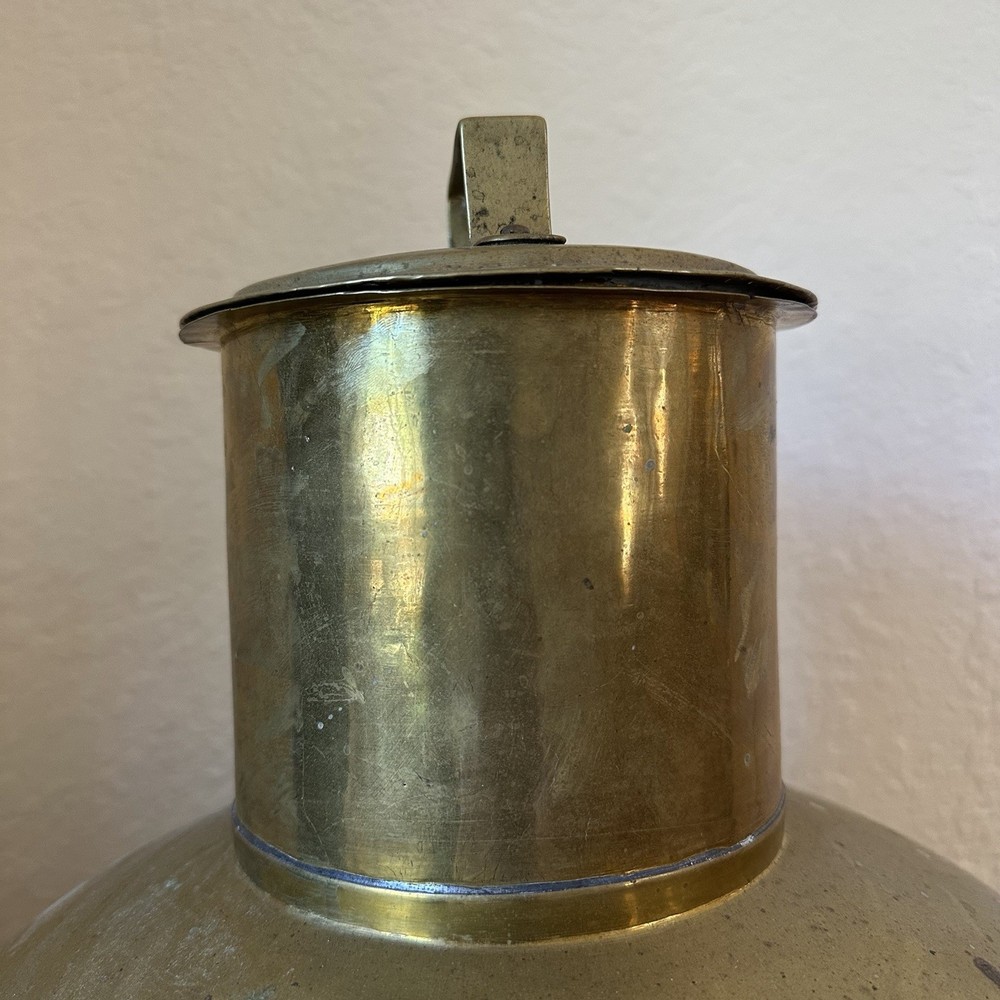 Antique Solid Brass Large 22” Milk Jug