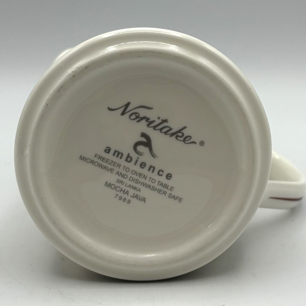 Mocha Java Cream Pitcher Noritake Ambience Pattern 7989