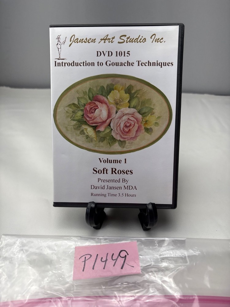 Introduction To Gouache Techniques DVD 1015 Volume 1 Soft Roses David Jansen