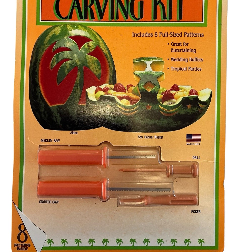 Pumpkin Masters WATERMELON CARVING KIT - Includes 8 Full Size Patterns