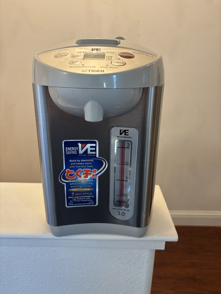 Tiger PVW-B VE Vacuum Electric Water Boiler Dispenser 3L Japan Made Tested